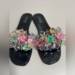 Beaded mule sandals  by Rougue Helium sz 9
